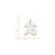 Sterling Silver/Rhodium-plated Satin Number 75 Charm QPM75