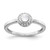 14k White Gold Diamond and Cabochon White Topaz Ring RM4030-WT-025-WA