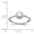 14k White Gold Diamond and Cabochon White Topaz Ring RM4030-WT-025-WA
