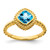 14k Cushion Blue Topaz Ring RM7201-BT-Y