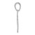 10K White Gold RN Caduceus Pendant 10K9575W