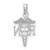 10K White Gold RN Caduceus Pendant 10K9575W