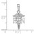 10K White Gold RN Caduceus Pendant 10K9575W