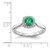 14k White Gold Diamond and Emerald Halo Ring RM5754-EM-016-WA