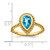 14k Pear Blue Topaz Ring RM7203-BT-Y