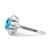 14k White Gold Blue Topaz and Diamond Ring RM7162-BT-008-WA