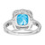 14k White Gold Blue Topaz and Diamond Ring RM7162-BT-008-WA
