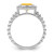14k White Gold Cushion Citrine Ring RM7201-CI-W