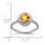 14k White Gold Cushion Citrine Ring RM7201-CI-W
