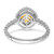 14k White Gold Cushion Citrine Ring RM7201-CI-W