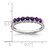 10k White Gold Amethyst and Diamond 7-stone Ring RM7411-AM-001-1WA