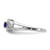 14K White Gold Lab Grown VS/SI FGH Dia and Created Sapphire Ring RM5760-CSA-013-WLG