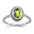 10k White Gold Oval Peridot Ring RM7202-PE-1W