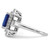 14K White Gold Lab Grown VS/SI FGH Dia & Created Blue Sapphire Ring RM7504-CSA-062-WLG
