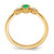 14k Pear Bezel Emerald and Diamond Ring RM7234-EM-004-YA