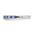 14k White Gold Sapphire and Diamond Band RM7245-SA-011-WA