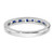 14k White Gold Sapphire and Diamond Band RM7245-SA-011-WA