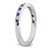 14k White Gold Sapphire and Diamond Band RM7245-SA-011-WA
