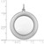 SS Rh-plt Engraveable Round Polished Front/Satin Back Disc Charm QM406/27