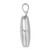 Sterling Silver Rhodium-plated 20mm Polished Hearts Round Locket QLS953