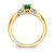 14k with Rhodium Diamond and Oval Emerald Ring RM5762-EM-010-YA
