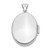 Sterling Silver RH-pltd w/Yellow Rhod 23mm St Christopher Oval Locket QLS934