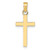 10k Polished Cross Pendant 10K9578