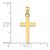 10k Polished Cross Pendant 10K9578