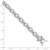 Sterling Silver Rhodium-plated CZ Bracelet QX375CZ