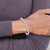 Sterling Silver Rhodium-plated CZ Bracelet QX375CZ
