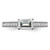 14K White Gold Lab Grown Dia. VS/SI FGH Emerald Semi-Mnt. East/West RM7883E-150-WLG