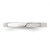 Sterling Silver Rhodium-plated 2mm Flat Size 13.5 Band QWFB020RH-13.5