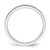 Sterling Silver Rhodium-plated 2mm Flat Size 13.5 Band QWFB020RH-13.5