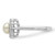 Sterling Silver Rhodium Plated CZ and FW Cultured Pearl Ring QR4488-9
