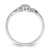 Sterling Silver Rhodium Plated Diamond Ring QR3428-6
