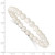 Majestik 7-8mm White Imitation Shell Pearl Stretch Bracelet QMJB78W