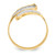10K w/Rhodium Diamond-Cut Filigree Ring 10C1263
