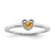 10k White Gold Citrine Heart Ring RM7397-CI-1W