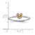 10k White Gold Citrine Heart Ring RM7397-CI-1W