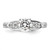 14K White Gold Lab Grown Diamond VS/SI FGH Semi-mount Engagement Rin RM9063E-100-WLG