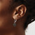 Majestik Sterling Silver Rhodium-plated 10-11mm Black Imitation Shell Pearl Leverback Dangle Earring QMJEL10B