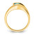 14k Trillion Blue Topaz and Diamond Ring RM7160-BT-001-YA