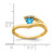 14k Trillion Blue Topaz and Diamond Ring RM7160-BT-001-YA