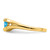 14k Trillion Blue Topaz and Diamond Ring RM7160-BT-001-YA