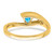 14k Trillion Blue Topaz and Diamond Ring RM7160-BT-001-YA