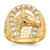 14k Mens Diamond Horseshoe with Horse in Center Ring RM5837-050-YA