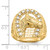 14k Mens Diamond Horseshoe with Horse in Center Ring RM5837-050-YA
