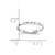 14K White Gold Diamond-cut Design Band Childs Ring R534W