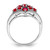 Sterling Silver Rhodium-plated Ruby Ring QR4514R-6