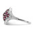 Sterling Silver Rhodium-plated Ruby Ring QR4514R-6